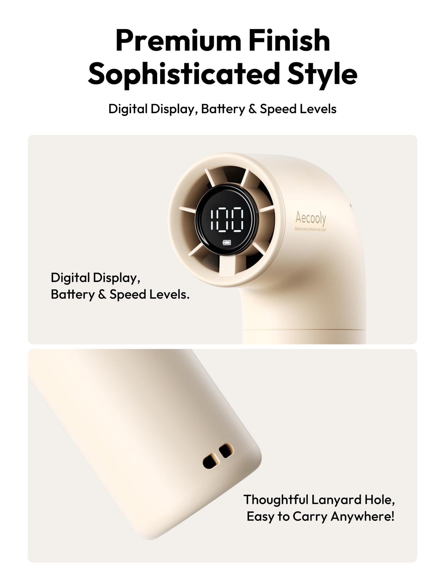 Aecooly Aero Portable Handheld Turbo Fan - Beige