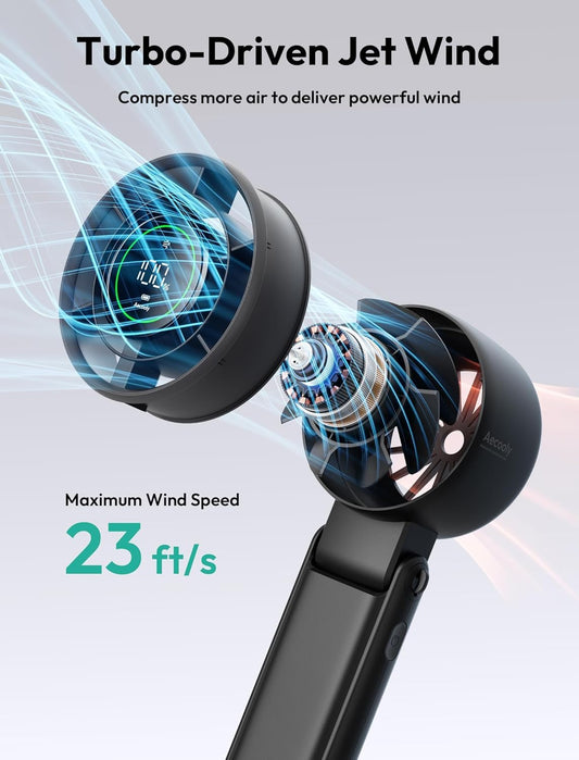 Aecooly Versatile Fan Halo-02 5000mah – Black