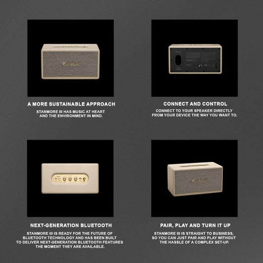 Marshall Stanmore III Bluetooth Wireless Speaker – Cream