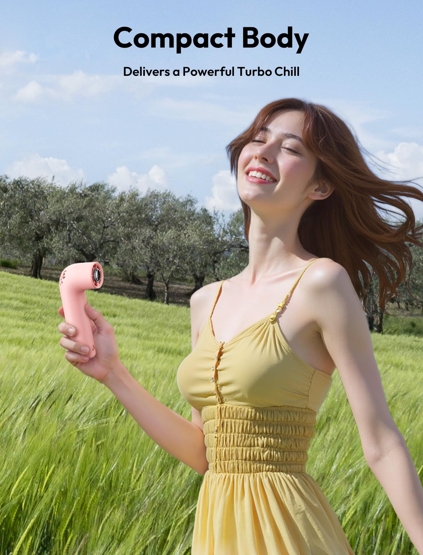 Aecooly Aero Portable Handheld Turbo Fan - Pink