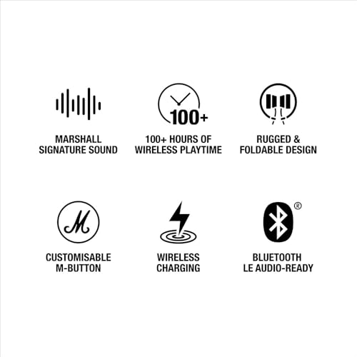 Marshall Major V Wireless On Ear Headphones, Black