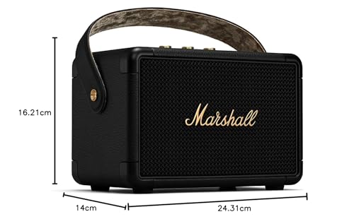 Marshall Kilburn II Portable Bluetooth Speaker – Black & Brass