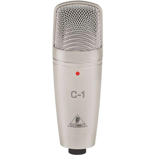 Behringer C-1 Studio XLR Condenser Unidirectional Microphone (Silver)