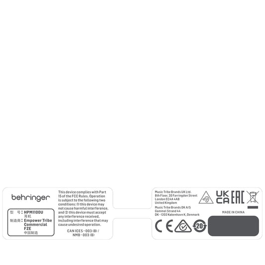 Behringer HPM1100U Multi-Purpose USB Headset