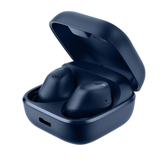 Sennheiser ACCENTUM True Wireless Earbuds, BT v5.3 Auracast & LE Audio, TrueResponse Drivers, Hybrid ANC + Transparency Mode, 28 Hr Battery, Qi & USB‑C Charging, Touch Control, 2Y Warranty, Black