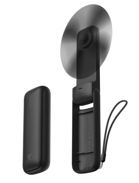 Aecooly Slim Handheld Fan – Black