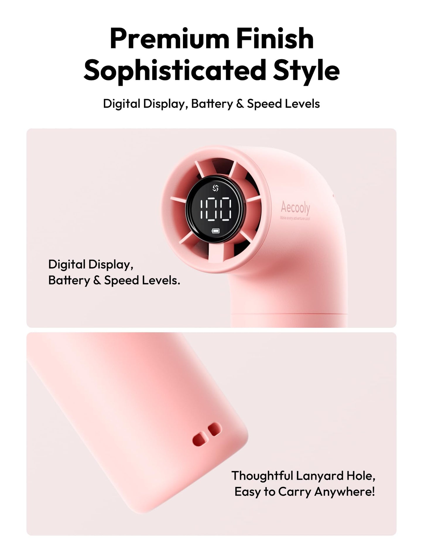 Aecooly Aero Portable Handheld Turbo Fan - Pink
