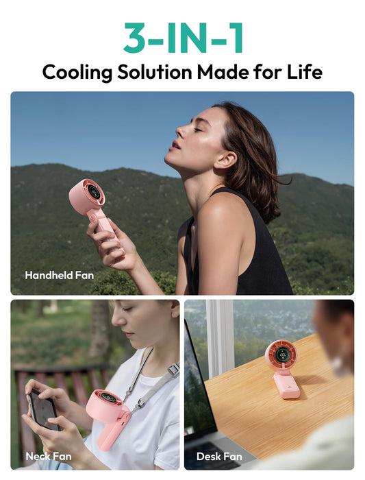 Aecooly Versatile Fan Halo-02 5000mAh – Pink