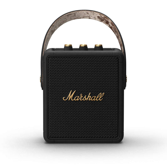 Marshall Stockwell II Portable Bluetooth Speaker – Black & Brass