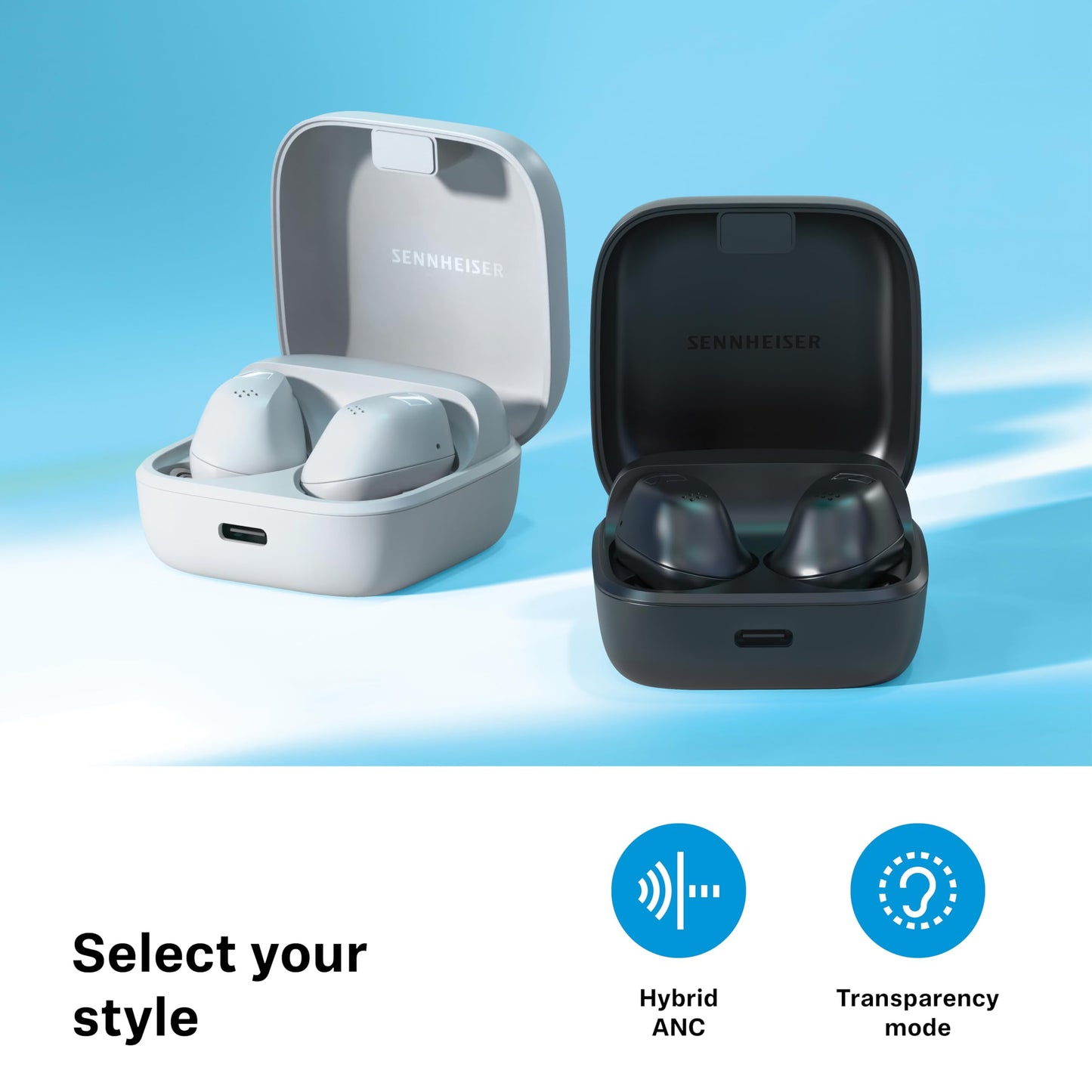 Sennheiser ACCENTUM True Wireless Earbuds with Hybrid ANC