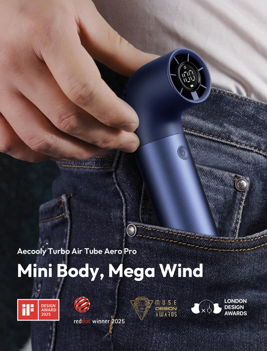 Aecooly Portable Handheld Fan Aero Pro - Blue