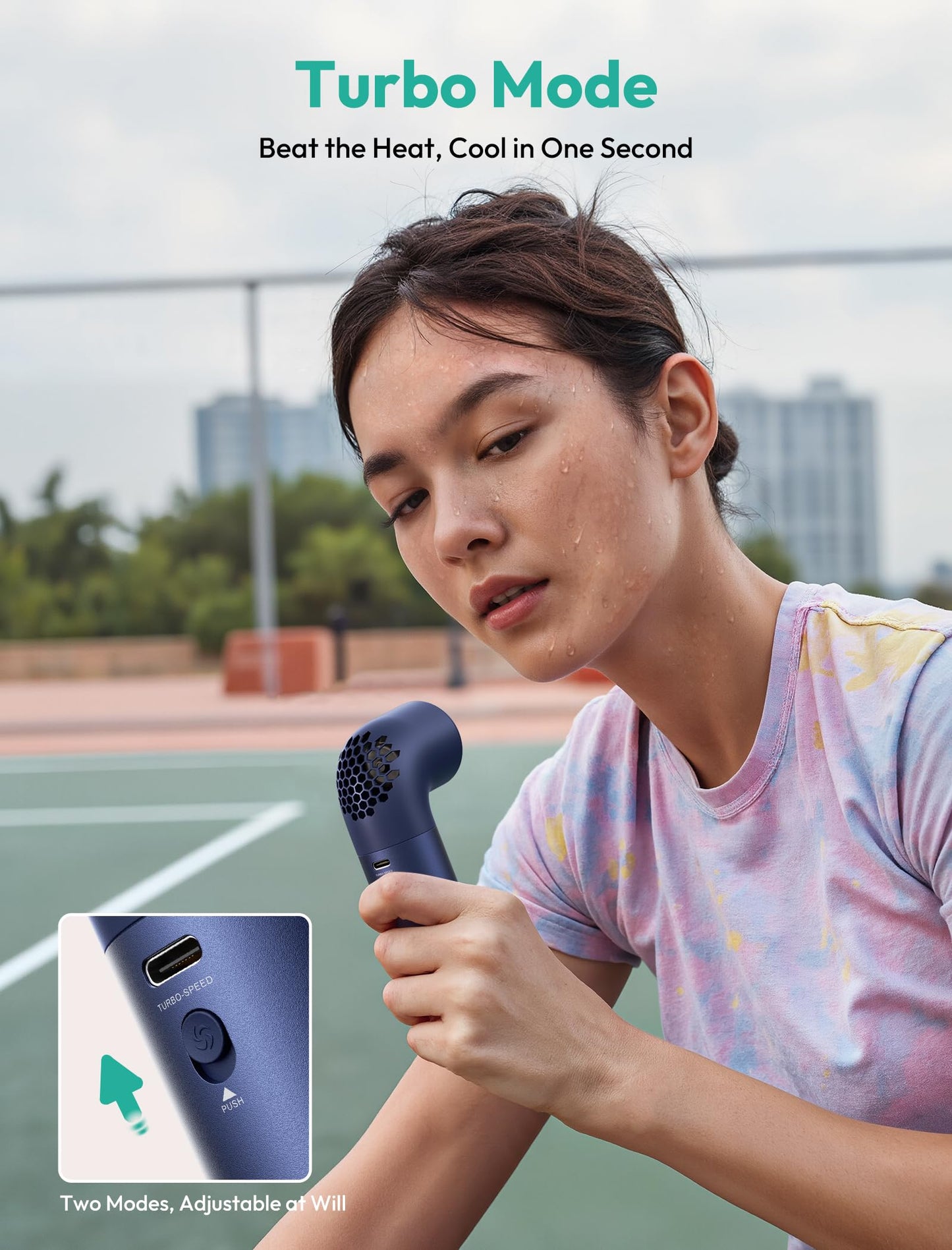 Aecooly Portable Handheld Fan Aero Pro - Blue