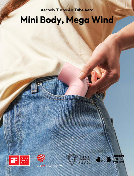 Aecooly Aero Portable Handheld Turbo Fan - Pink